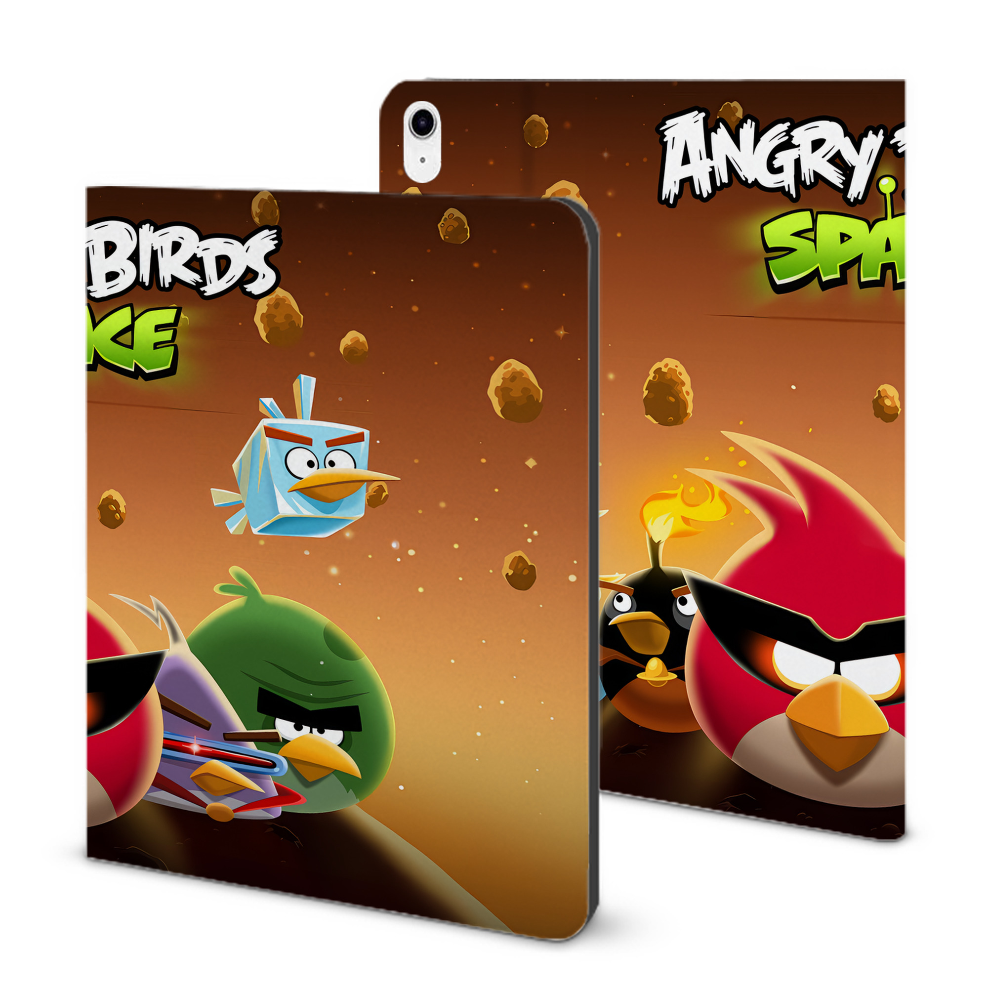 （画像用） Angry Birds アングリーバード IPad ケース ブック型 PUレザー TPU 耐衝撃 軽量 薄型 ペン収納なし 全面保護 IPad 各モデル対応